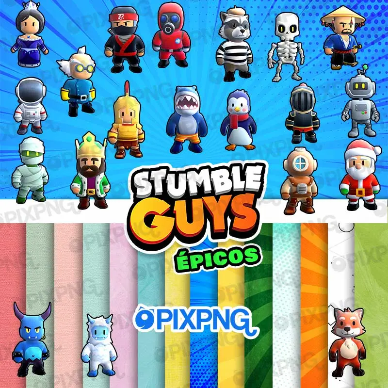 Stumble Guys Épicos Png - Pixpng