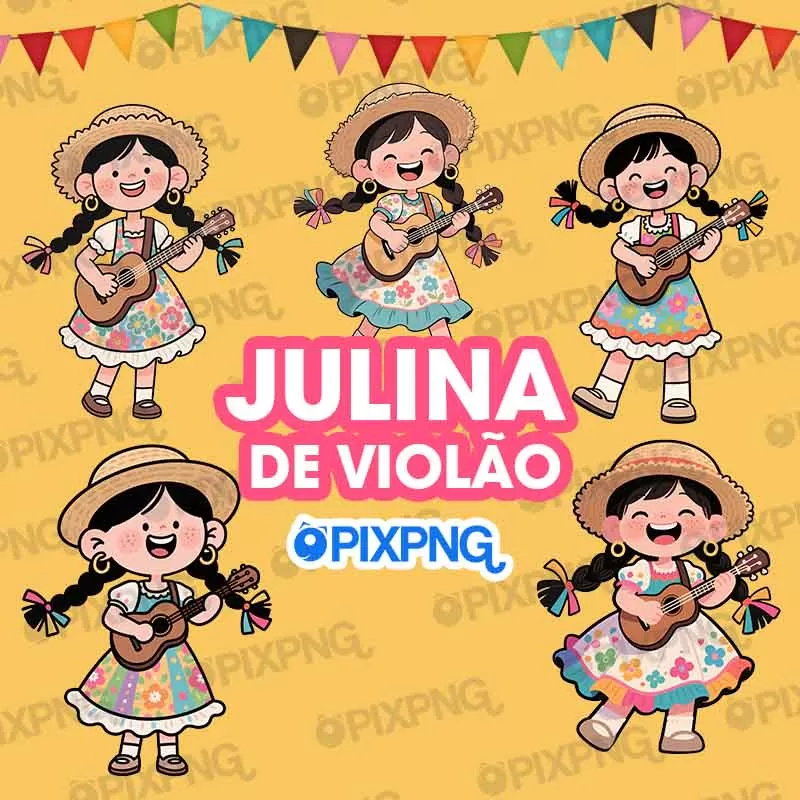 Julina Violão Festa Junina Pixpng