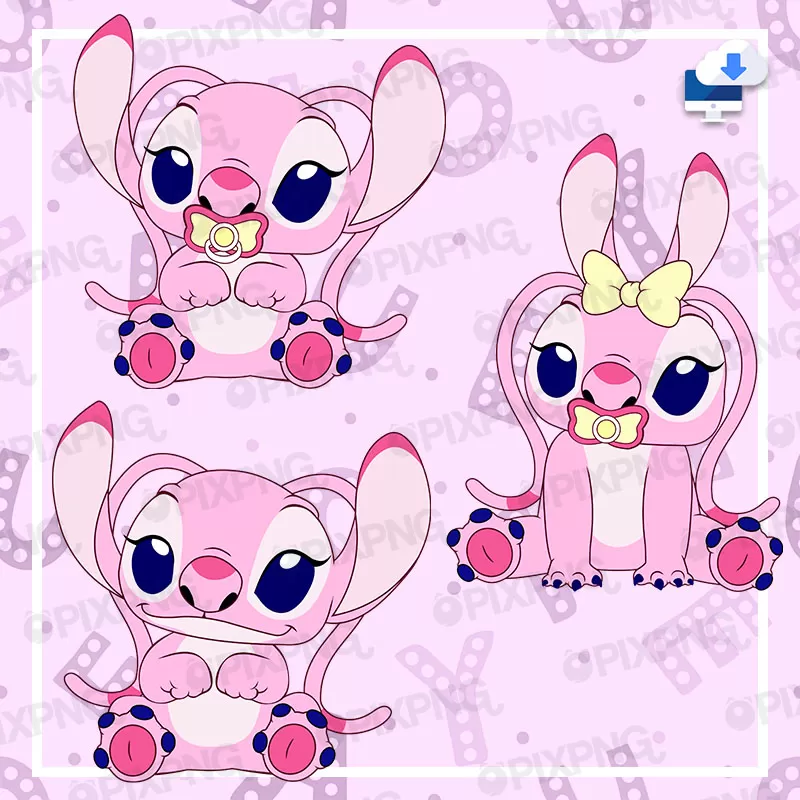 Stitch Rosa Png Baby 2 Pixpng