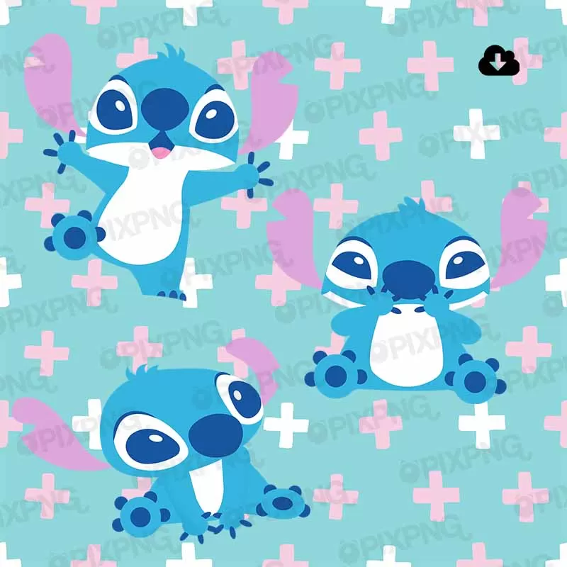 Stitch Triple Blue M2 Pixpng