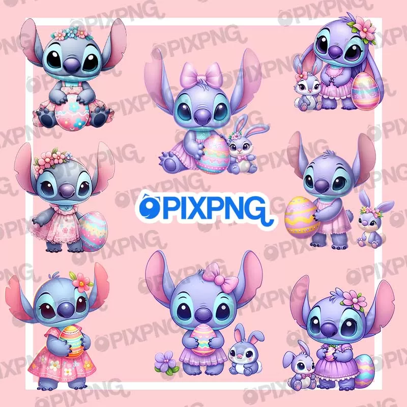 Stitch Ovos de Páscoa Pixpng