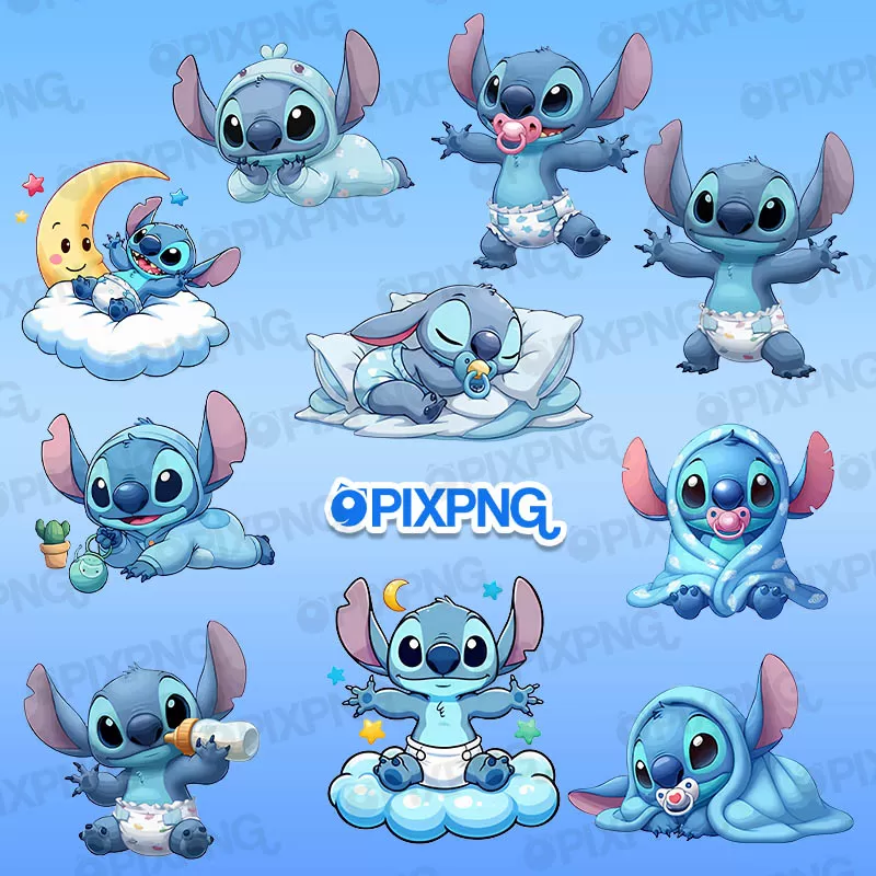 Stitch Hello Baby Pixpng