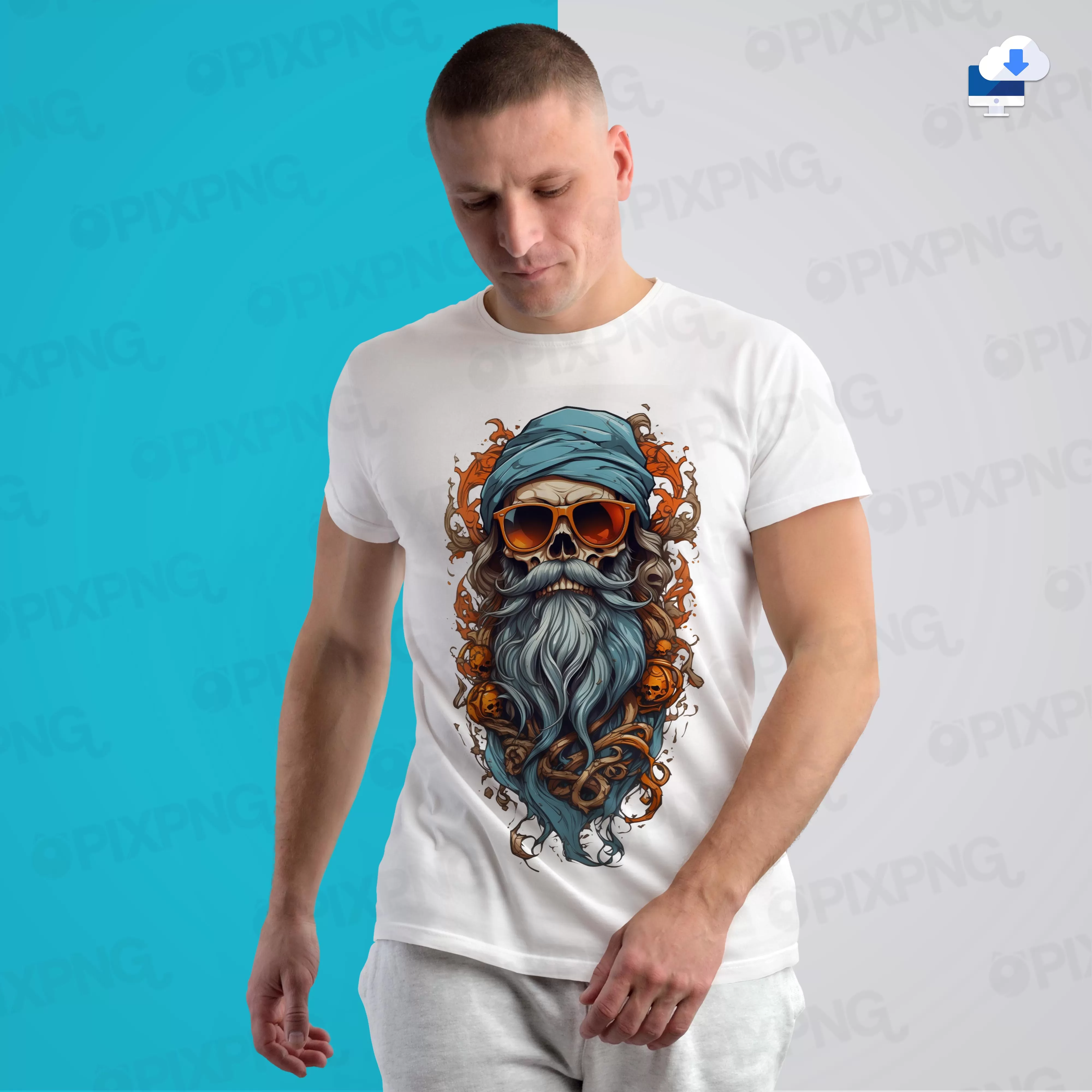 Caveira Vintage The Shirt Png