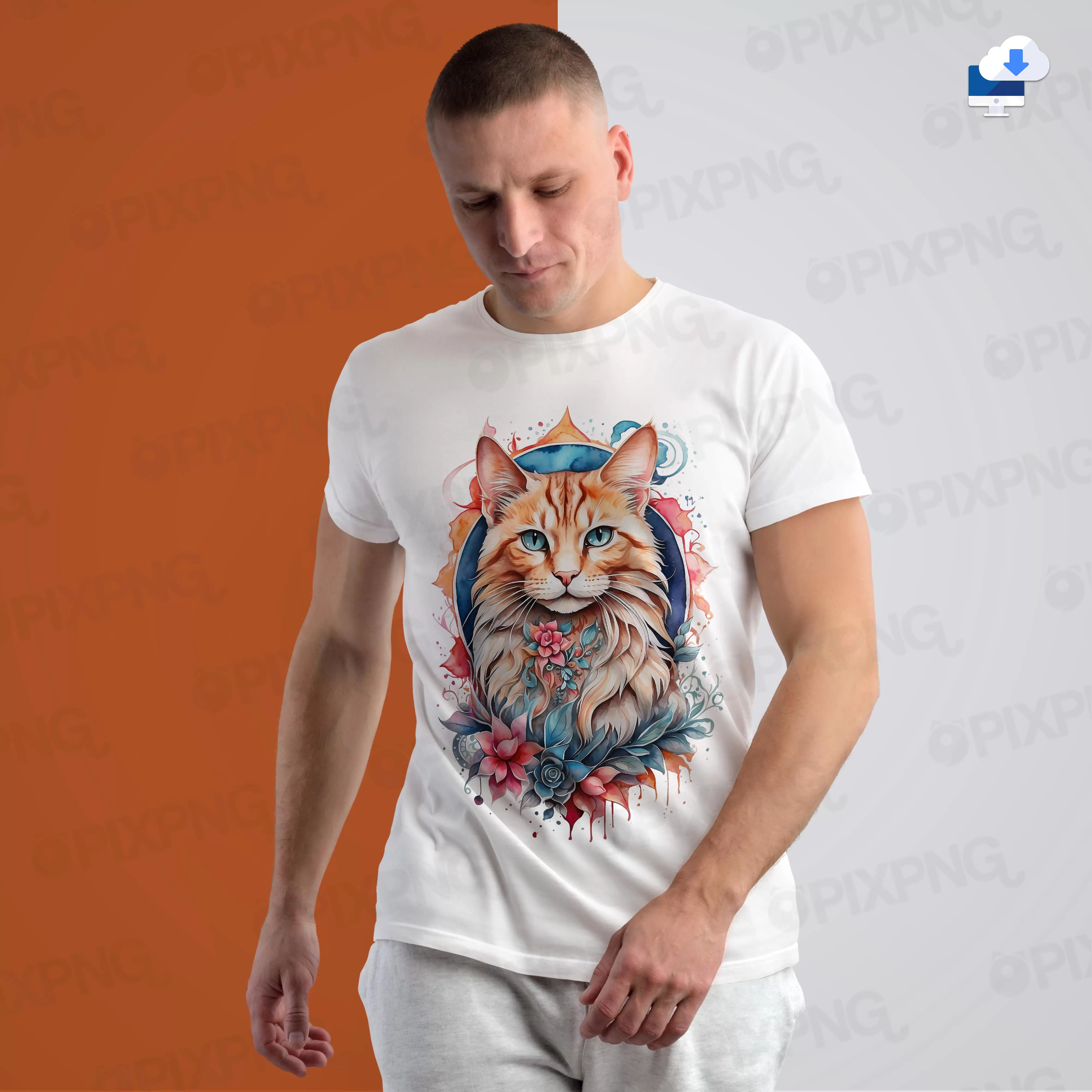 Gato Florido The Shirt Png