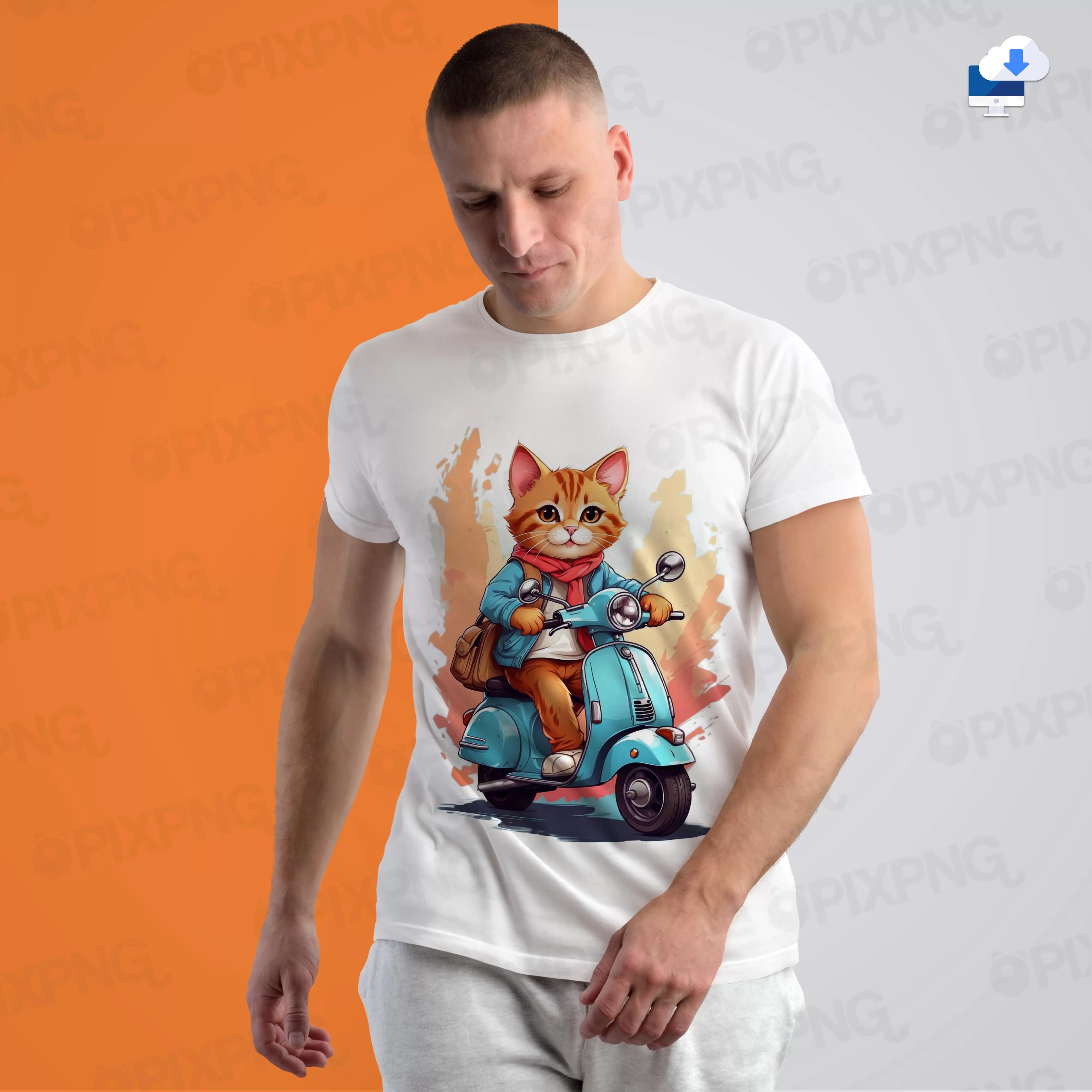 Moto Gato Azul The Shirt Png