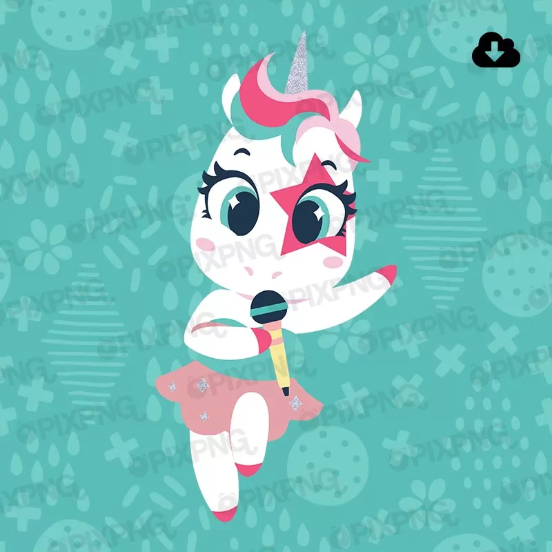 Unicórnio Kawaii Song Pixpng