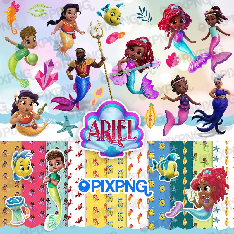 Ariel Contos de Sereia e Papeis Digitais Pixpng