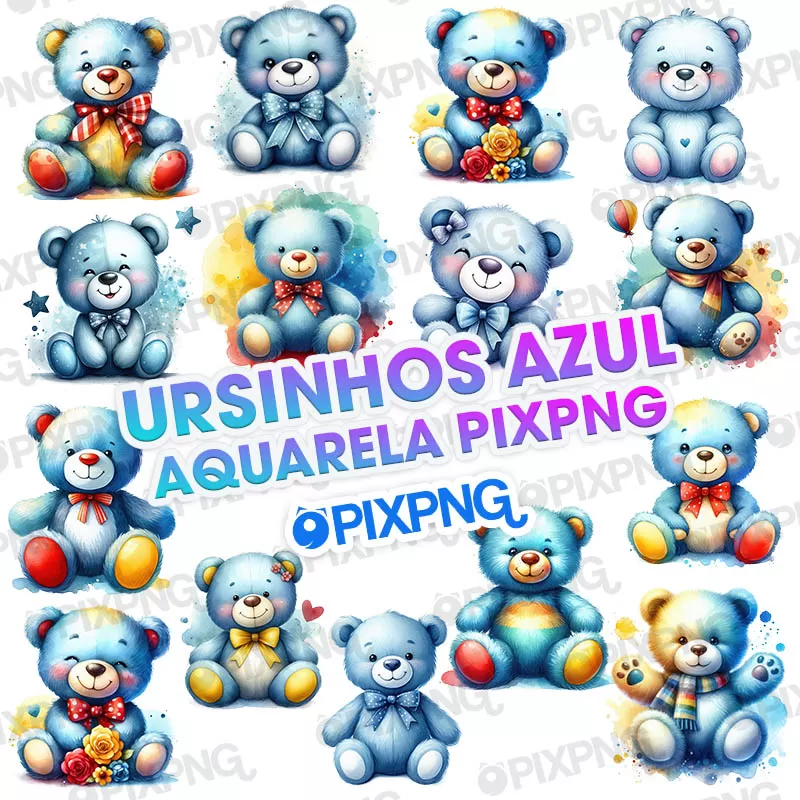 Ursinhos Png Aquarela Pixpng