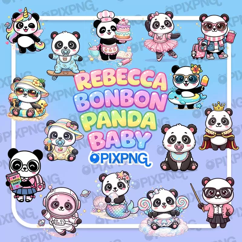 Rebecca Bonbon Panda Pixpng