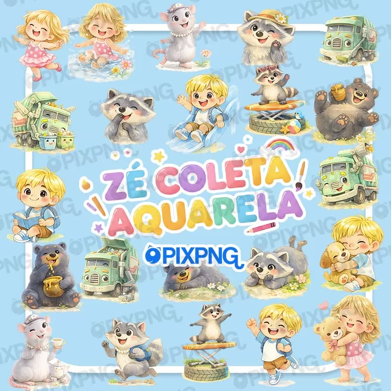 Zé Coleta Aquarela Pixpng