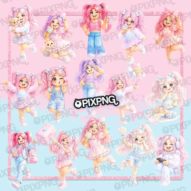 Roblox Girl Aquarela