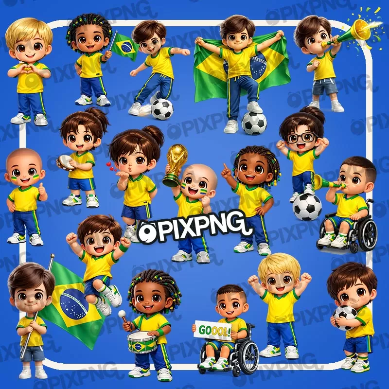 Meninos Futebol PNG 